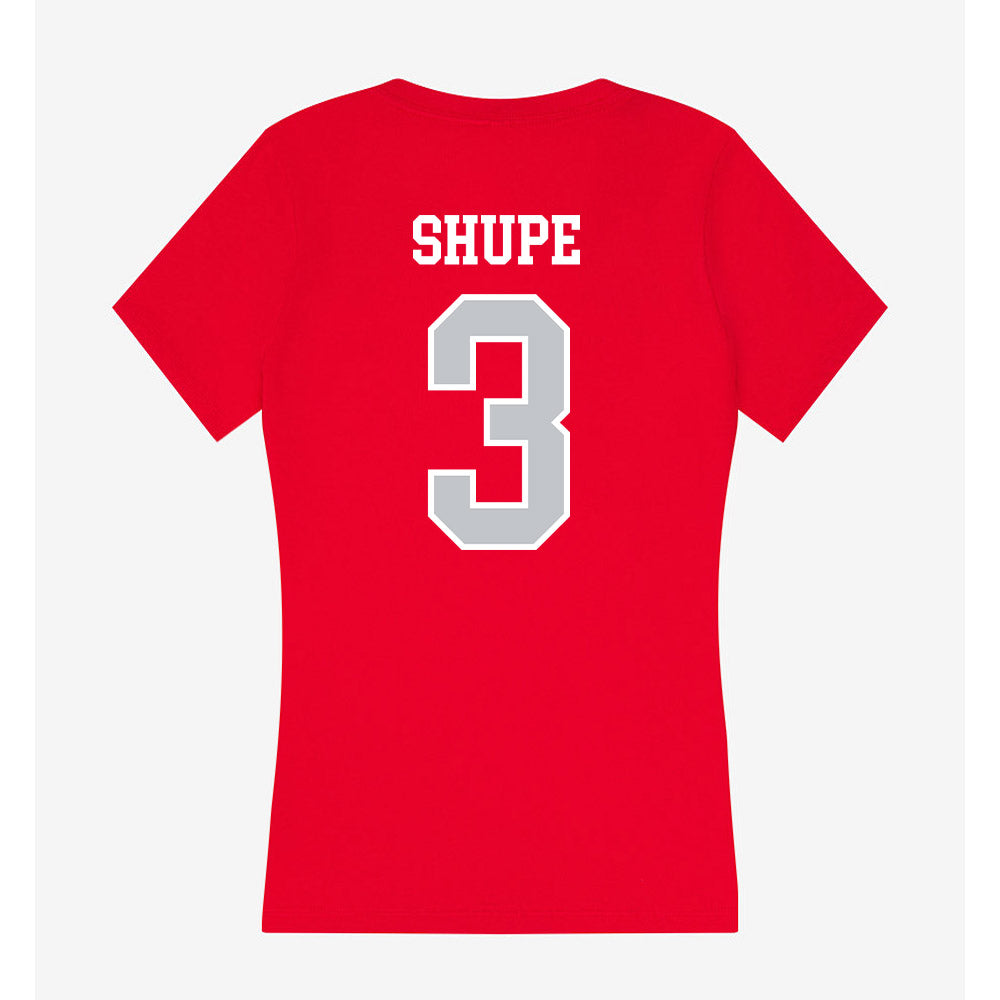 Gonzaga - NCAA Baseball : Hudson Shupe - Women's V-Neck T-Shirt-1