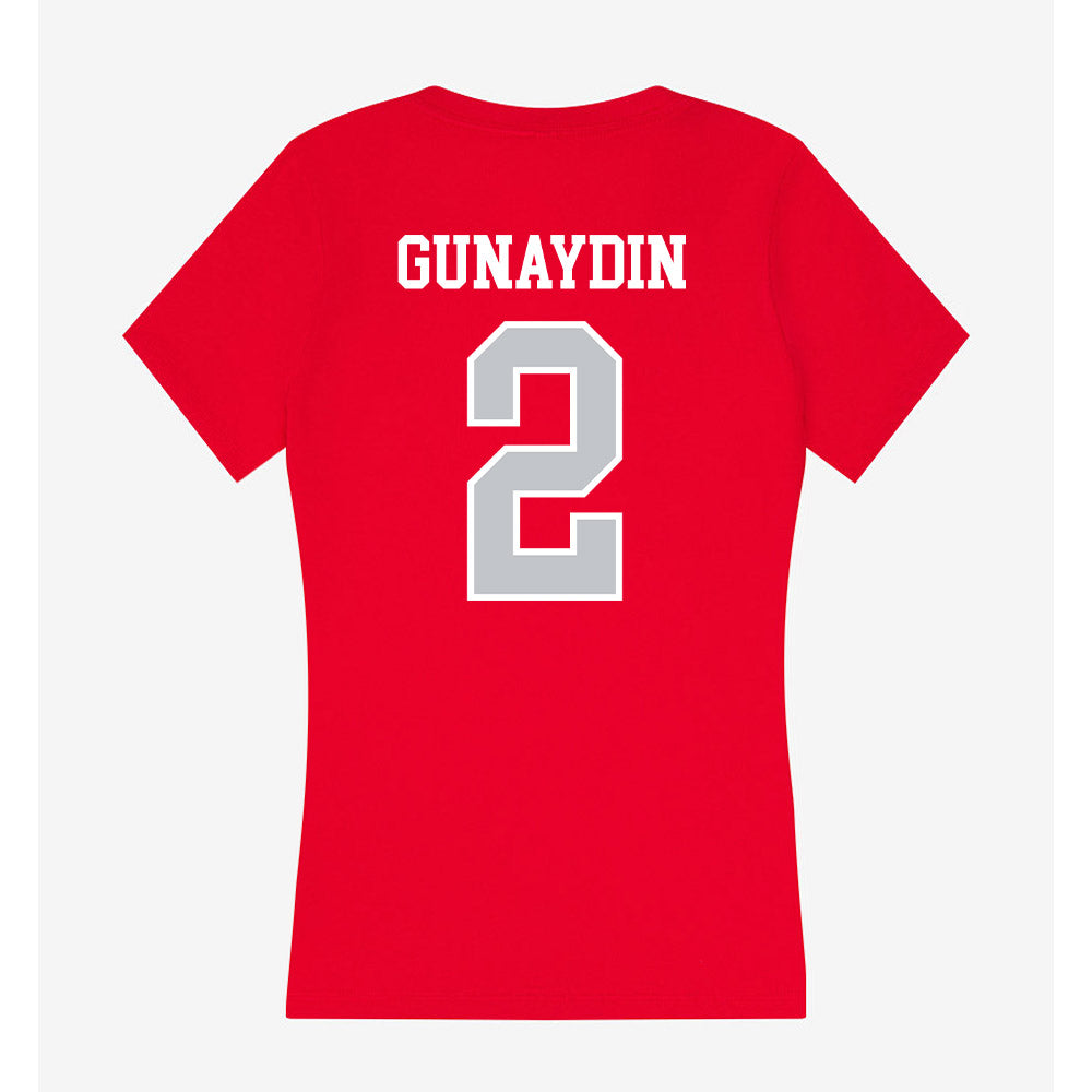 Gonzaga - NCAA Women's Basketball : Vera Gunaydin - Women's V-Neck T-Shirt-1