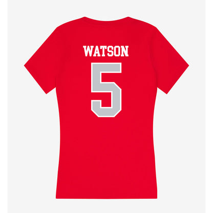 Gonzaga - NCAA Men's Soccer : Terry Watson - Women's V-Neck T-Shirt-1