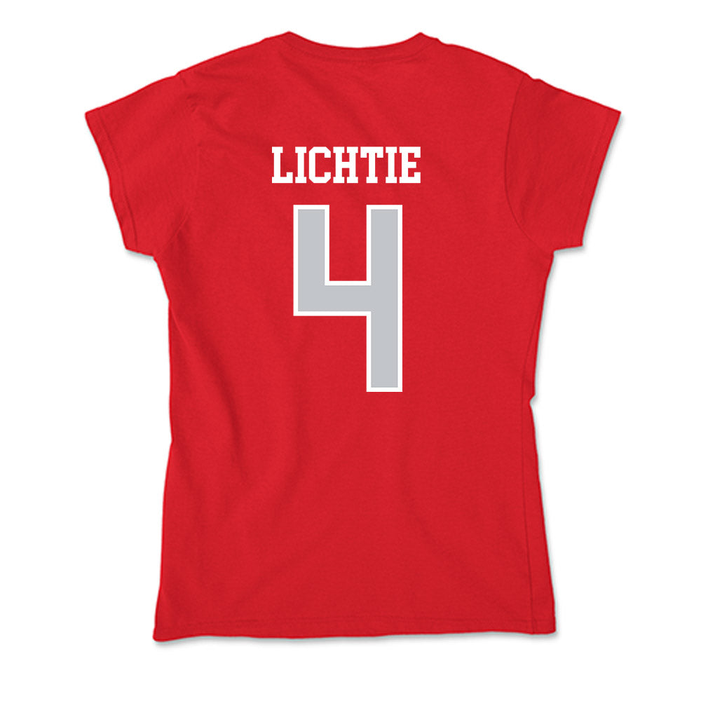 Gonzaga - NCAA Women's Basketball : Sierra Lichtie - Soft Style Women’s T-Shirt-1