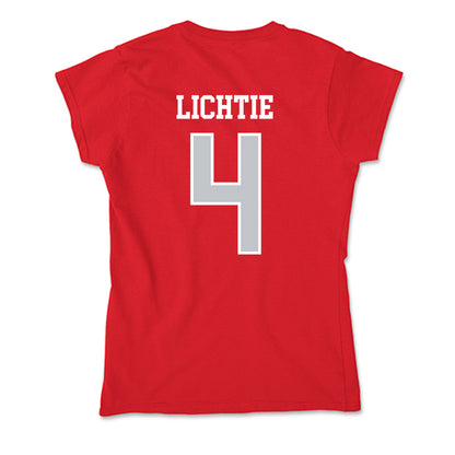 Gonzaga - NCAA Women's Basketball : Sierra Lichtie - Soft Style Women’s T-Shirt-1