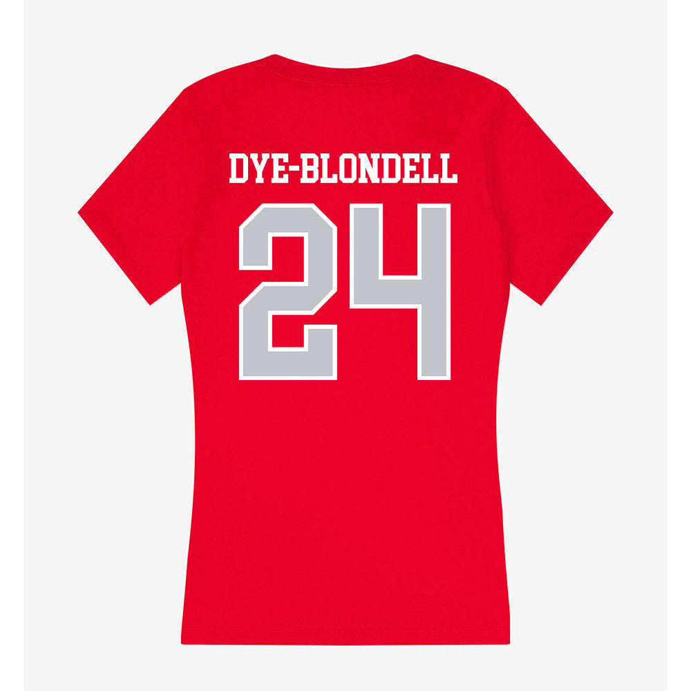 Gonzaga - NCAA Women's Soccer : Addison Dye-Blondell - Women's V-Neck T-Shirt-1