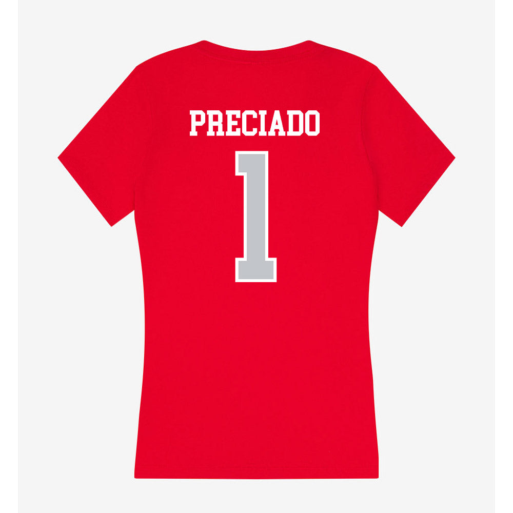 Gonzaga - NCAA Men's Soccer : Chema Preciado - Women's V-Neck T-Shirt-1