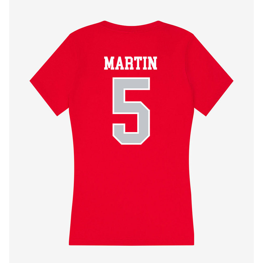 Gonzaga - NCAA Women's Volleyball : Brianna Martin - Women's V-Neck T-Shirt-1