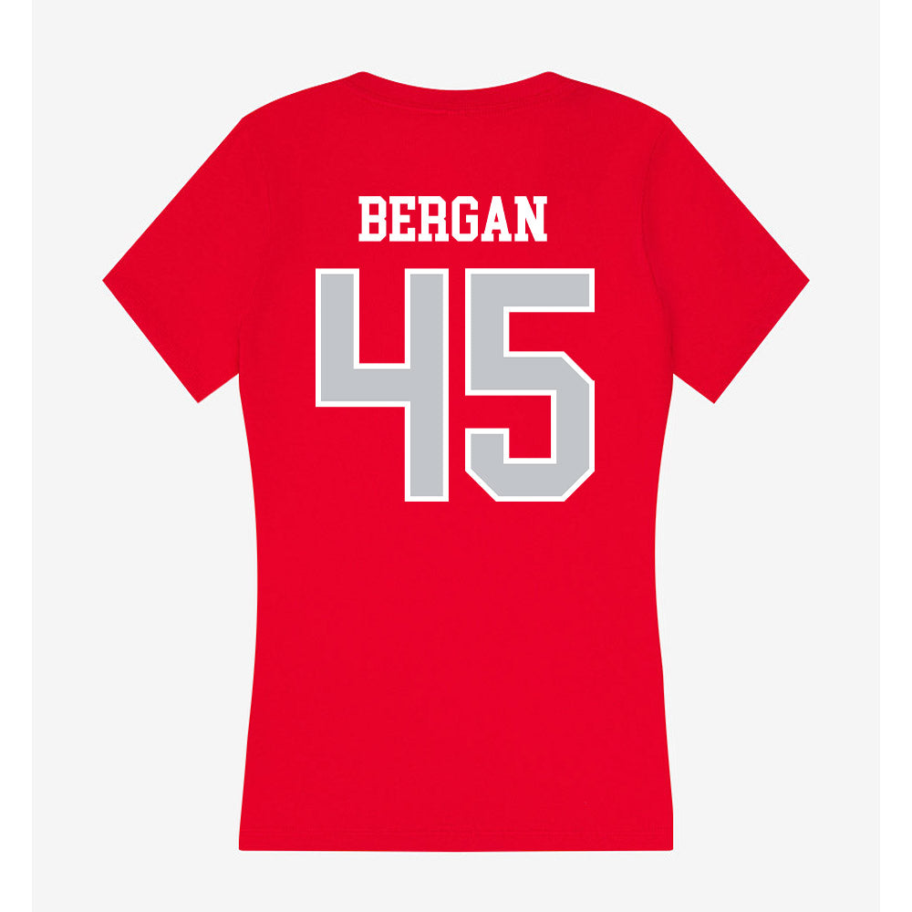 Gonzaga - NCAA Baseball : Ethan Bergan - Women's V-Neck T-Shirt-1