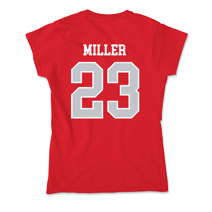 Gonzaga - NCAA Men's Basketball : Adam Miller - Soft Style Women’s T-Shirt-1