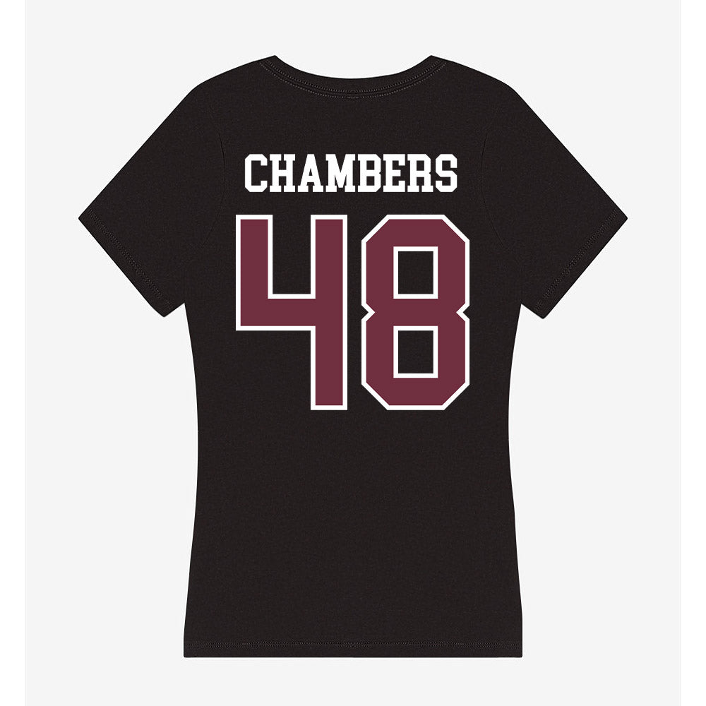 Mississippi State - NCAA Football : Hayden Chambers - Women's V-Neck T-Shirt-1
