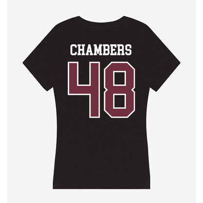 Mississippi State - NCAA Football : Hayden Chambers - Women's V-Neck T-Shirt-1