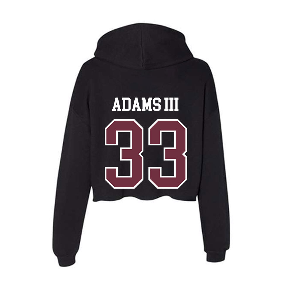 Mississippi State - NCAA Football : Douglas Adams III - Women's Crop Fleece Hoodie-1