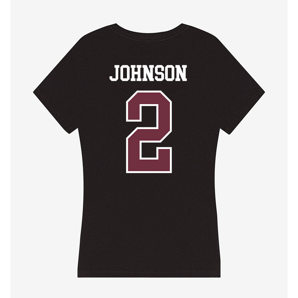 Mississippi State - NCAA Football : Marquis Johnson - Women's V-Neck T-Shirt-1
