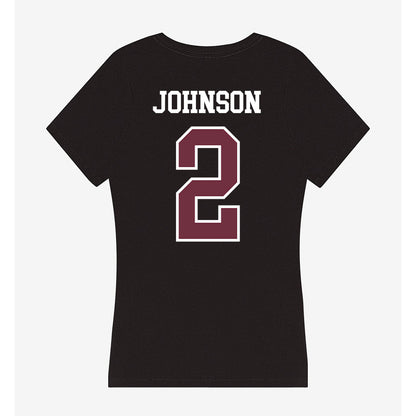 Mississippi State - NCAA Football : Marquis Johnson - Women's V-Neck T-Shirt-1