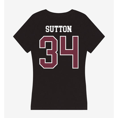 Mississippi State - NCAA Football : Vic Sutton - Women's V-Neck T-Shirt-1