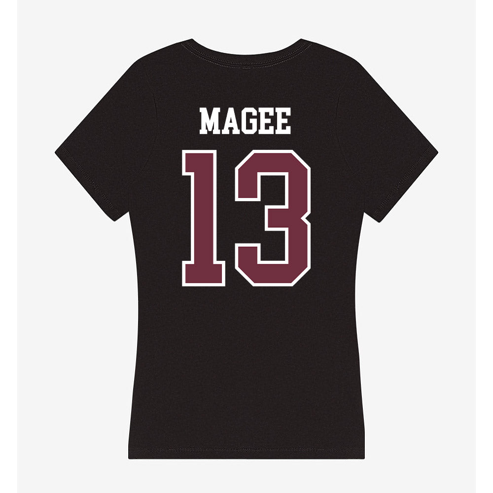 Mississippi State - NCAA Football : Sanfrisco Magee - Women's V-Neck T-Shirt-1