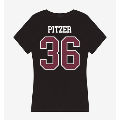 Mississippi State - NCAA Baseball : Tyler Pitzer - Women's V-Neck T-Shirt-1