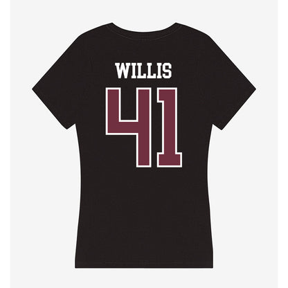 Mississippi State - NCAA Football : Tyshun Willis - Women's V-Neck T-Shirt-1