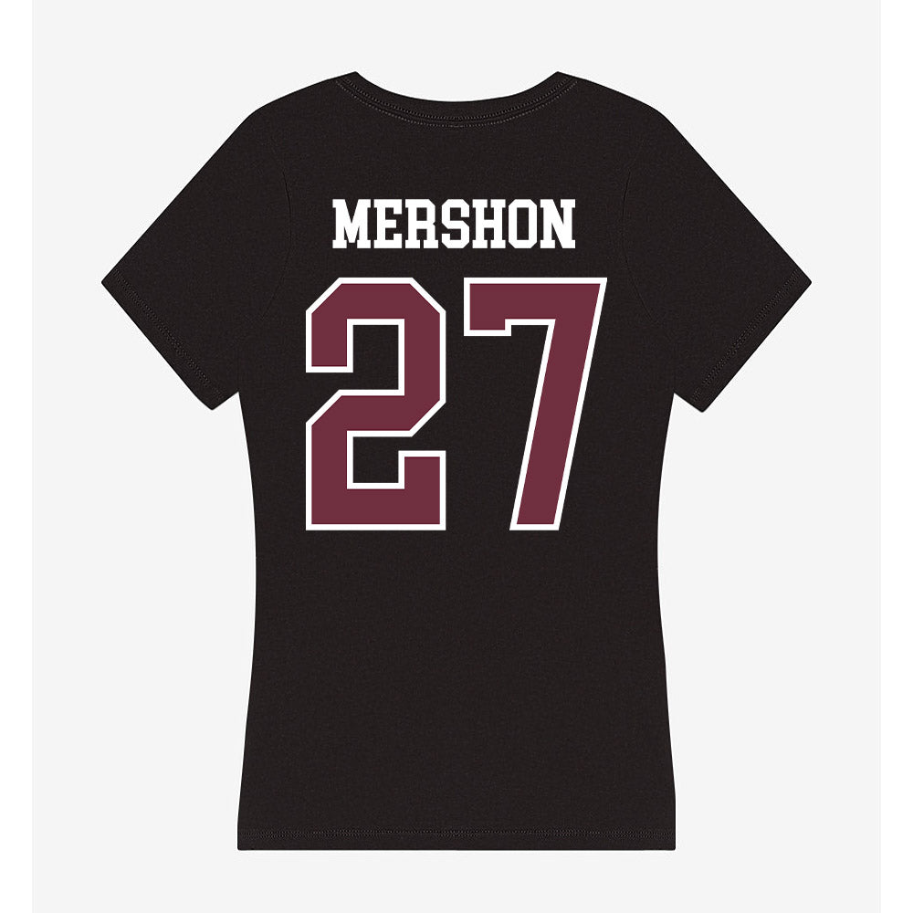 Mississippi State - NCAA Baseball : Peter Mershon - Women's V-Neck T-Shirt-1