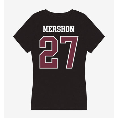Mississippi State - NCAA Baseball : Peter Mershon - Women's V-Neck T-Shirt-1