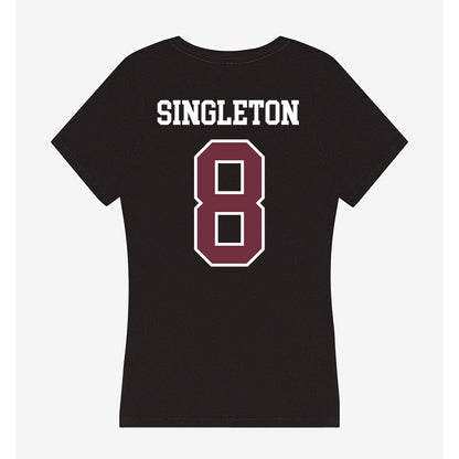 Mississippi State - NCAA Football : Kaylib Singleton - Women's V-Neck T-Shirt-1