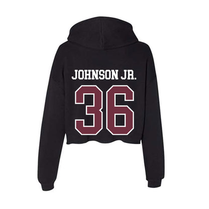 Mississippi State - NCAA Football : Terrell Johnson Jr. - Women's Crop Fleece Hoodie-1