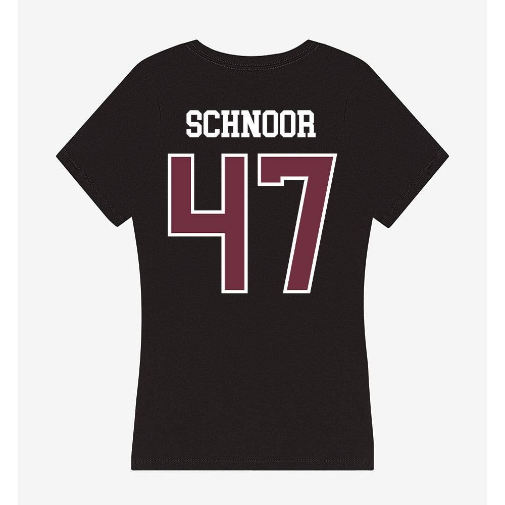 Mississippi State - NCAA Baseball : JT Schnoor - Women's V-Neck T-Shirt-1