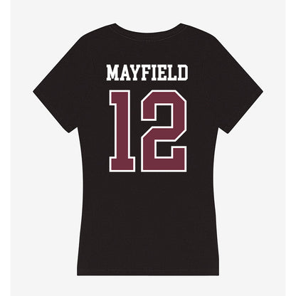 Mississippi State - NCAA Football : Matt Mayfield - Women's V-Neck T-Shirt-1