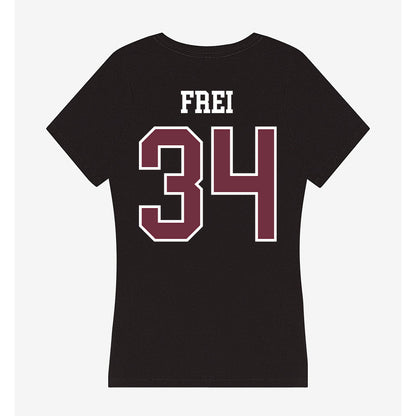 Mississippi State - NCAA Baseball : Gehrig Frei - Women's V-Neck T-Shirt-1