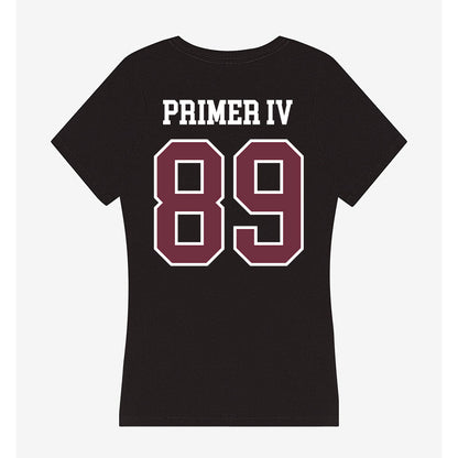 Mississippi State - NCAA Football : Jessie Primer IV - Women's V-Neck T-Shirt-1