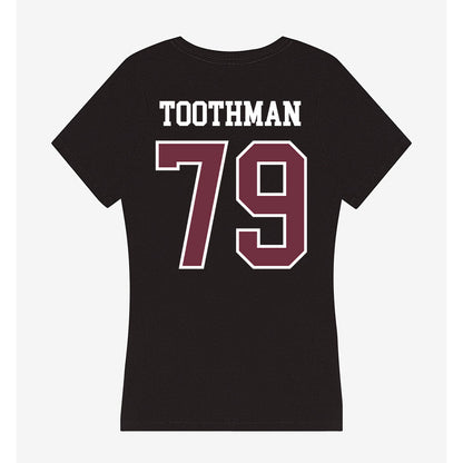 Mississippi State - NCAA Football : Dalton Toothman - Women's V-Neck T-Shirt-1