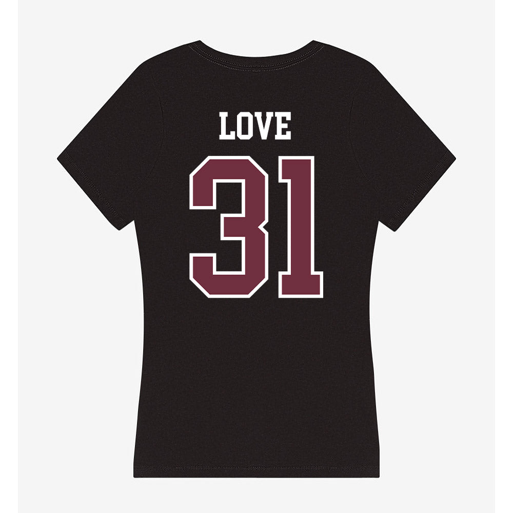 Mississippi State - NCAA Football : Terrance Love - Women's V-Neck T-Shirt-1