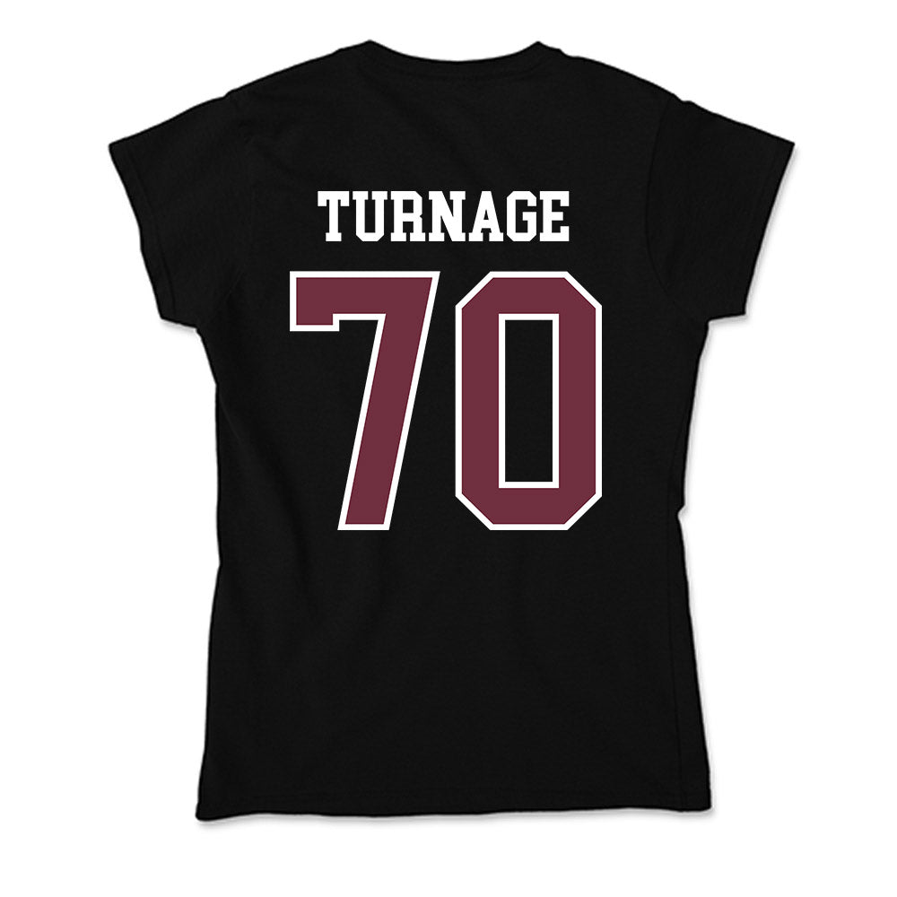 Mississippi State - NCAA Football : Breyden Turnage - Soft Style Women’s T-Shirt-1