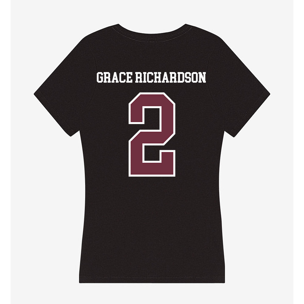 Mississippi State - NCAA Softball : Abby Grace Richardson - Women's V-Neck T-Shirt-1