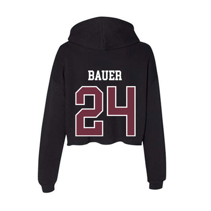 Mississippi State - NCAA Baseball : Jack Bauer - Women's Crop Fleece Hoodie-1