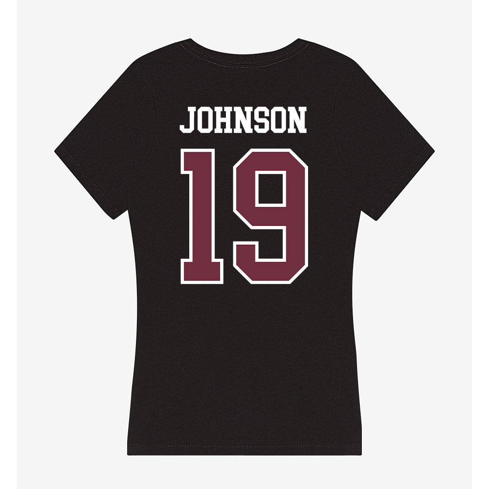 Mississippi State - NCAA Women's Soccer : Hailey Johnson - Women's V-Neck T-Shirt-1