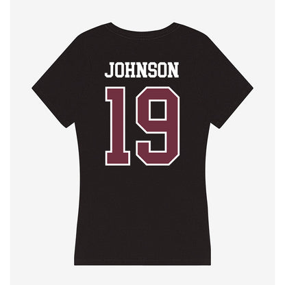 Mississippi State - NCAA Women's Soccer : Hailey Johnson - Women's V-Neck T-Shirt-1