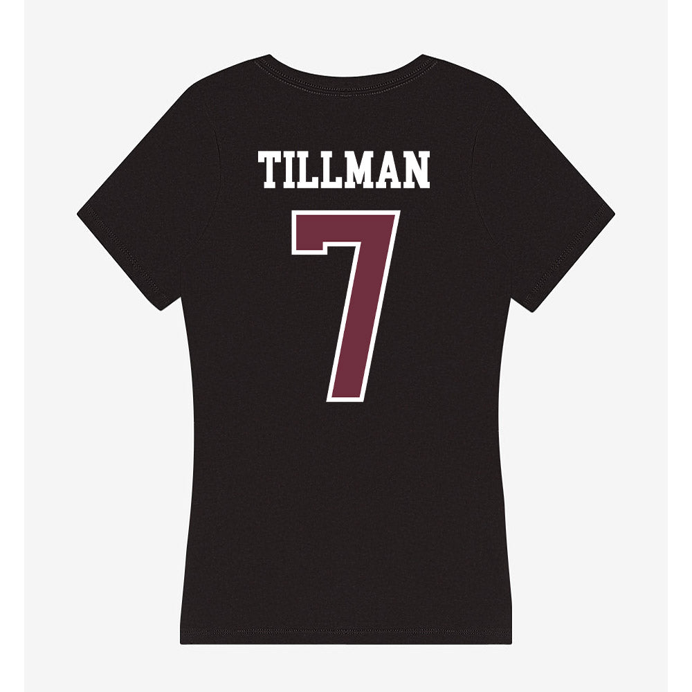 Mississippi State - NCAA Football : Zakari Tillman - Women's V-Neck T-Shirt-1