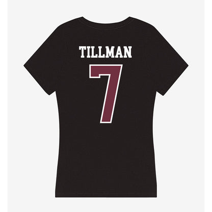 Mississippi State - NCAA Football : Zakari Tillman - Women's V-Neck T-Shirt-1