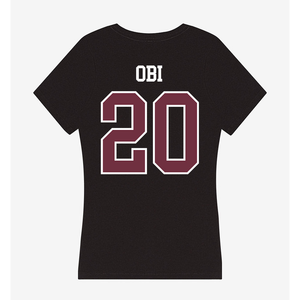 Mississippi State - NCAA Women's Volleyball : Noella Obi - Women's V-Neck T-Shirt-1