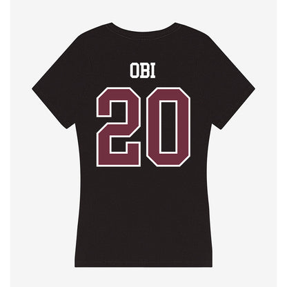 Mississippi State - NCAA Women's Volleyball : Noella Obi - Women's V-Neck T-Shirt-1