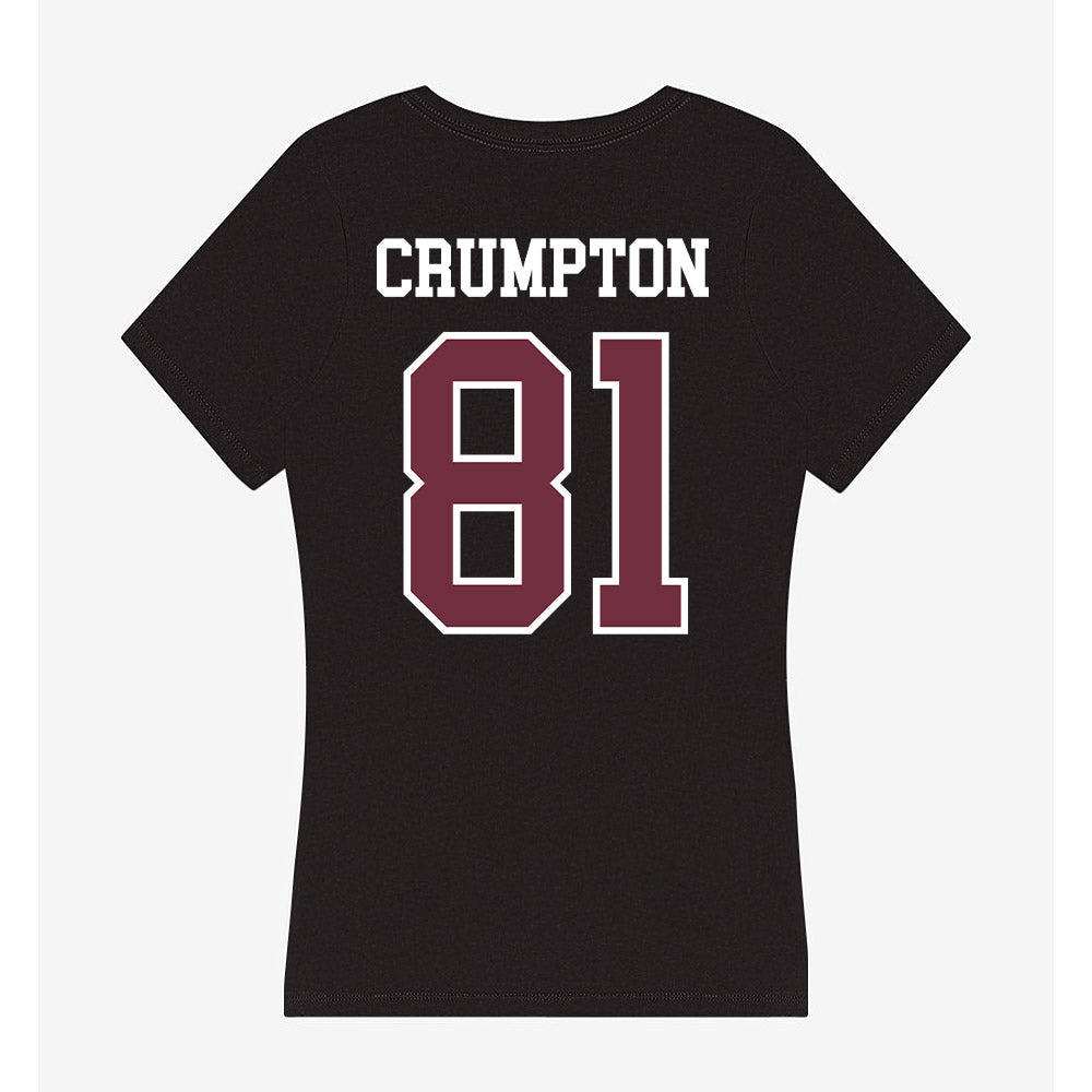 Mississippi State - NCAA Football : Zion Crumpton - Women's V-Neck T-Shirt-1