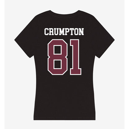Mississippi State - NCAA Football : Zion Crumpton - Women's V-Neck T-Shirt-1