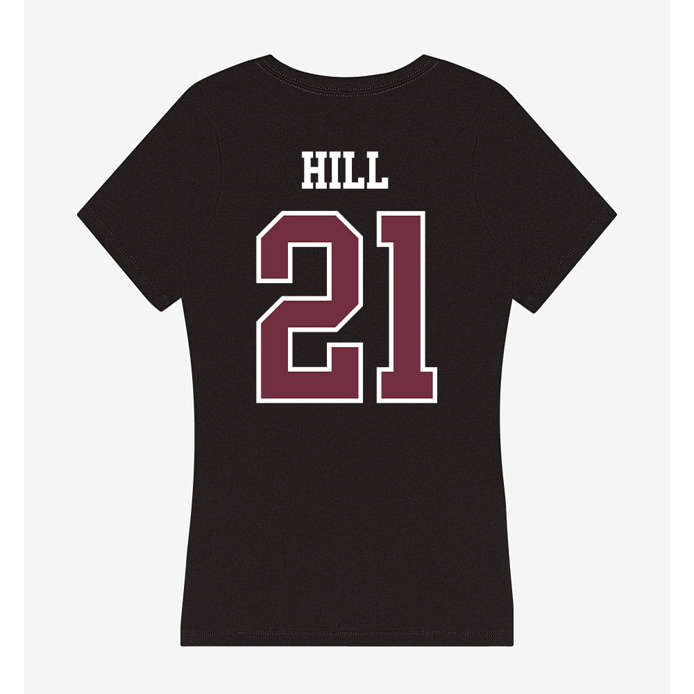 Mississippi State - NCAA Football : JJ Hill - Women's V-Neck T-Shirt-1