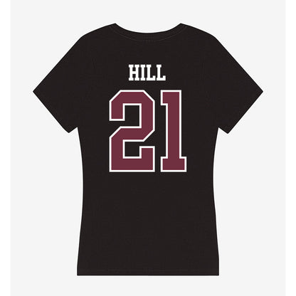 Mississippi State - NCAA Football : JJ Hill - Women's V-Neck T-Shirt-1