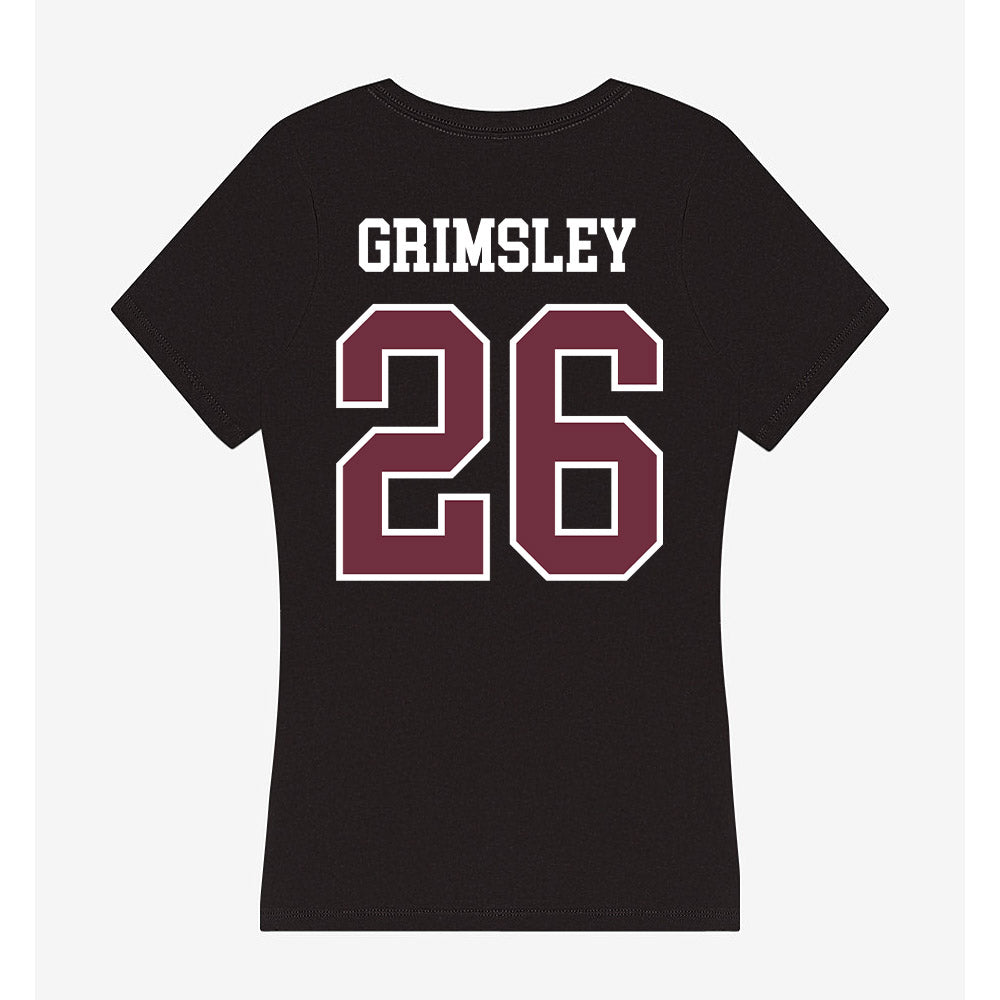 Mississippi State - NCAA Football : Jamroc Grimsley - Women's V-Neck T-Shirt-1