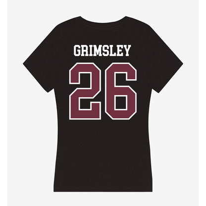 Mississippi State - NCAA Football : Jamroc Grimsley - Women's V-Neck T-Shirt-1