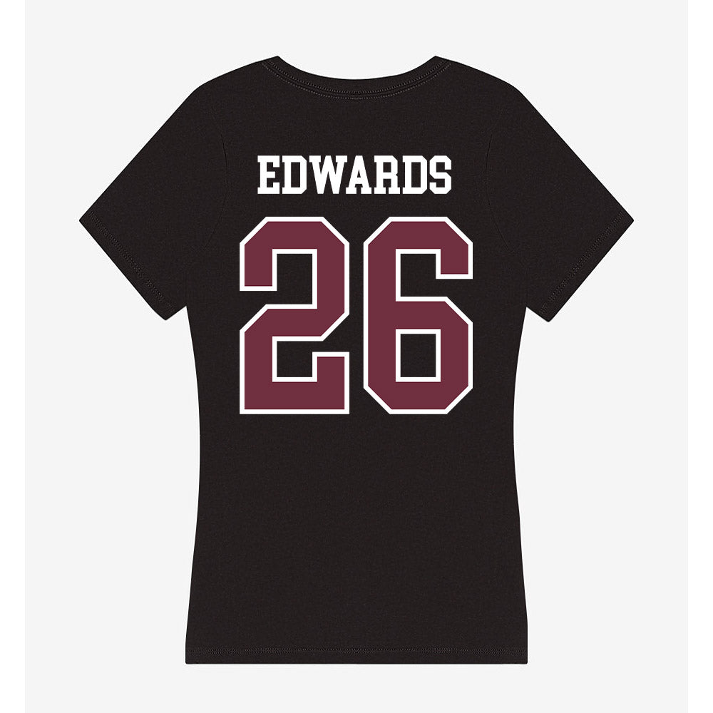 Mississippi State - NCAA Football : Emily Edwards - Women's V-Neck T-Shirt-1