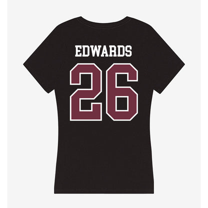 Mississippi State - NCAA Football : Emily Edwards - Women's V-Neck T-Shirt-1