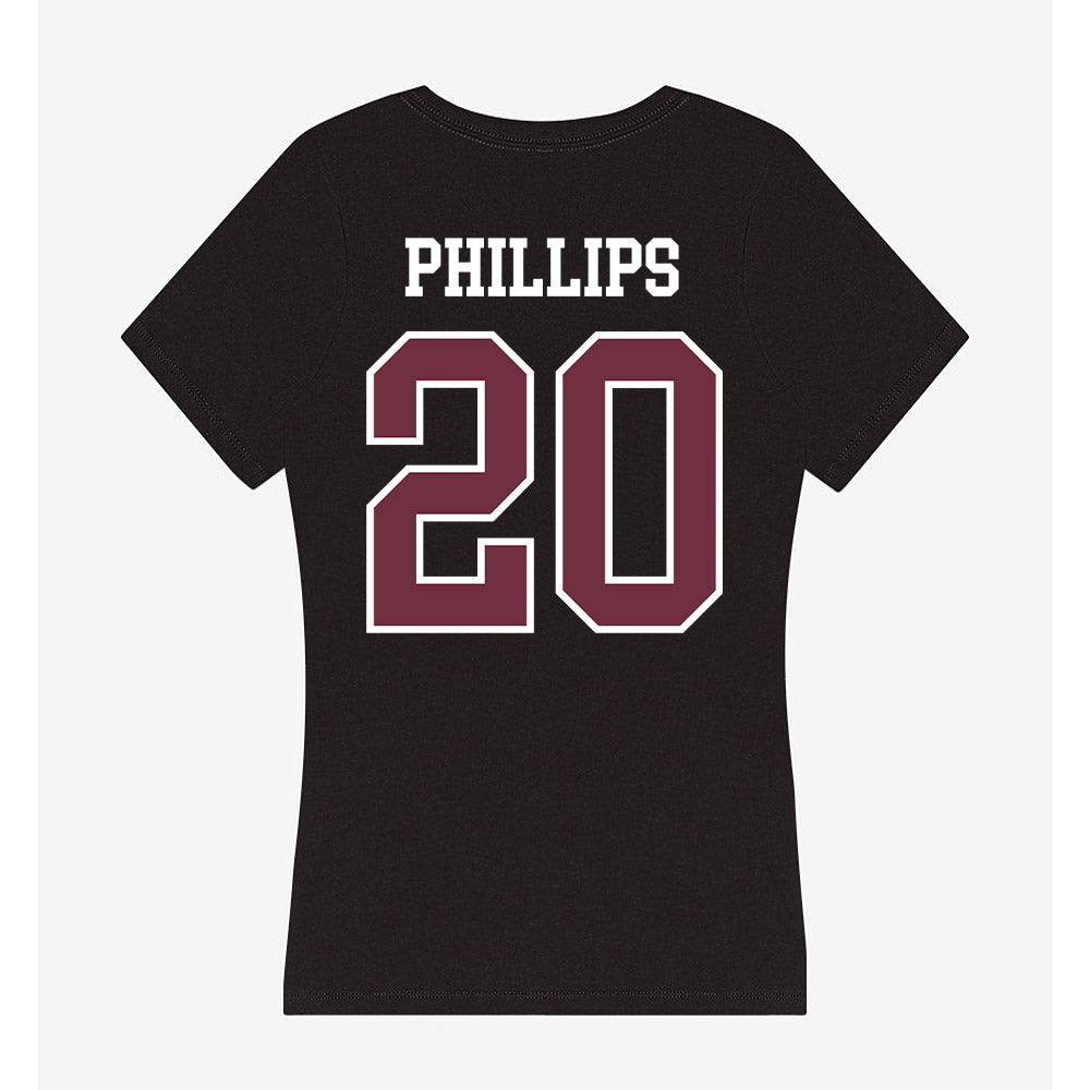 Mississippi State - NCAA Softball : Sara Phillips - Women's V-Neck T-Shirt-1