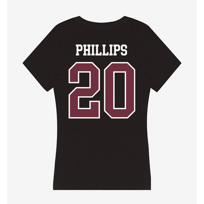 Mississippi State - NCAA Softball : Sara Phillips - Women's V-Neck T-Shirt-1