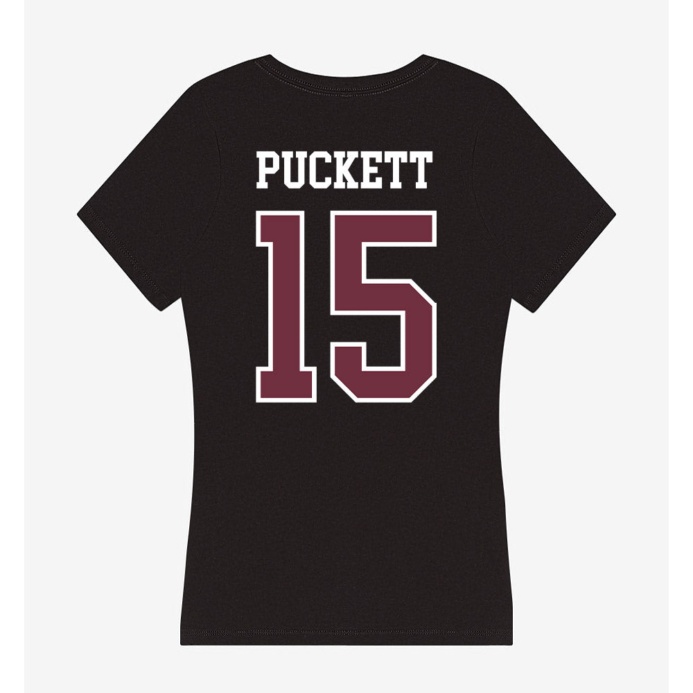 Mississippi State - NCAA Football : Parker Puckett - Women's V-Neck T-Shirt-1