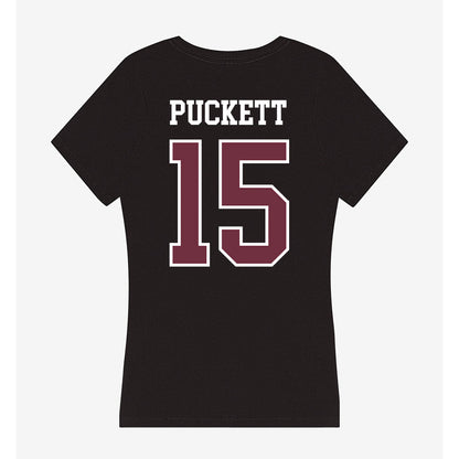 Mississippi State - NCAA Football : Parker Puckett - Women's V-Neck T-Shirt-1